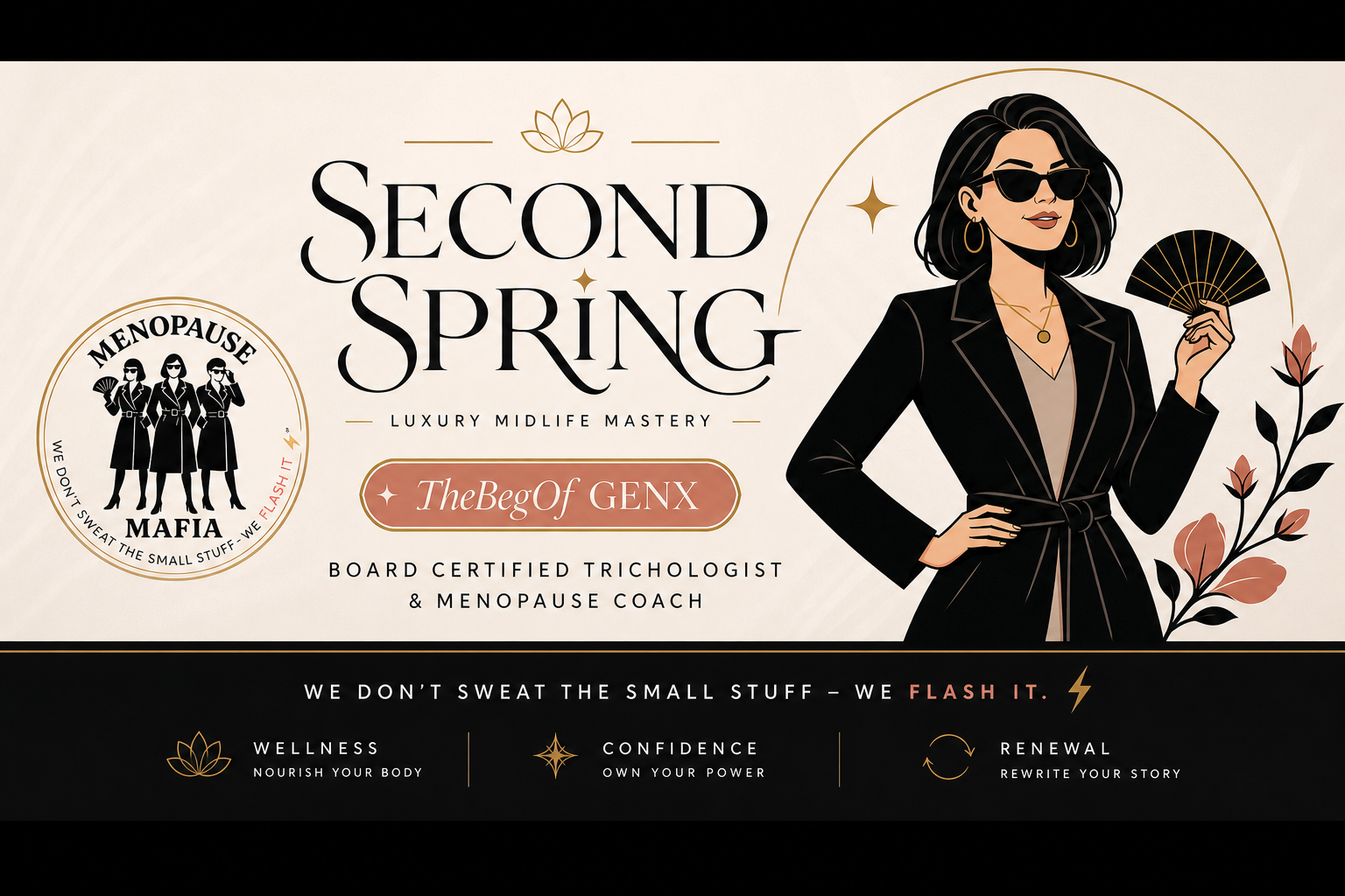 Second Spring — Luxury Midlife Mastery — Board Certified Trichologist & Menopause Coach